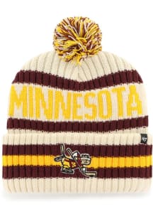 47 Minnesota Golden Gophers Natural Brain Freeze Mens Knit Hat