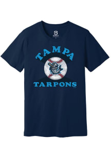 Summit Sportswear Tampa Tarpons Navy Blue Soft Arch Short Sleeve T Shirt