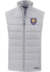 Cutter and Buck Orlando City SC Mens Grey Evoke Sleeveless Jacket