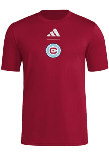 Adidas Chicago Fire Red Jersey Hook Short Sleeve T Shirt