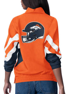 Starter Denver Broncos Womens Orange Renegade Qtr Zip Pullover