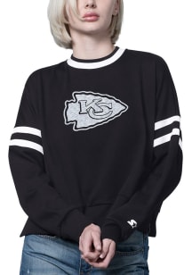 Starter Kansas City Chiefs Womens Black Rally Crew Sweatshirt
