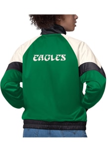 Starter Philadelphia Eagles Womens Kelly Green Teamwork Long Sleeve Track Jacket