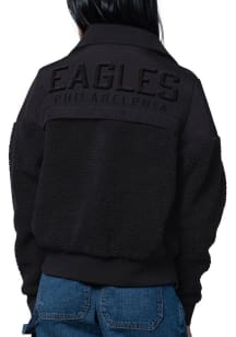 Starter Philadelphia Eagles Womens Black Wishbone Medium Weight Jacket