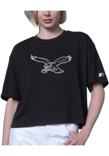 Starter Philadelphia Eagles Womens Black Holy Grail Short Sleeve T-Shirt