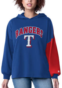 Starter Texas Rangers Womens Blue Power Move Hooded Sweatshirt