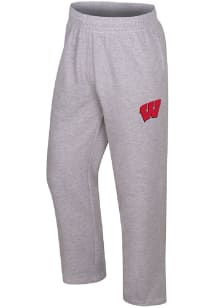 Colosseum Wisconsin Badgers Mens Grey Marcus Sweatpants