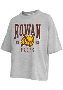 Rowan University Womens Grey Heather Boardwalk Short Sleeve T-Shirt