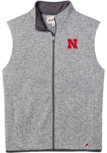 Nebraska Cornhuskers Mens Grey Saranac Sleeveless Jacket
