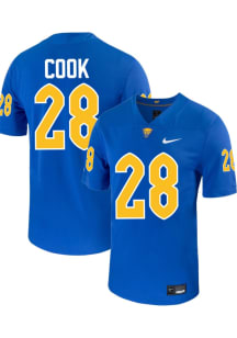 Justin Cook   Pitt Panthers Blue Football Football Name And Number Football Jersey