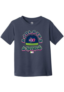 Summit Sportswear Kannapolis Cannon Ballers Toddler Navy Blue Circle Cap Copa Short Sleeve T-Shirt