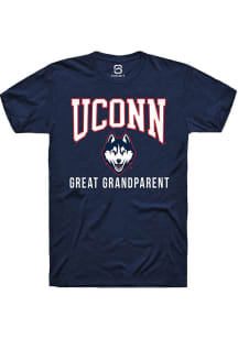 Summit Sportswear UConn Huskies Navy Blue Great Grandparent Short Sleeve T Shirt