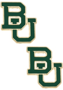 Baylor Bears Enamel Logo Stud Womens Earrings