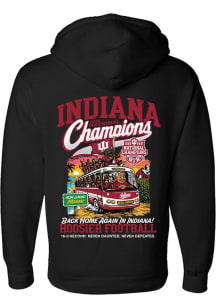 Something Inked Indiana Hoosiers Mens Black 2025 College Football National Champions Lee Corso Bus..