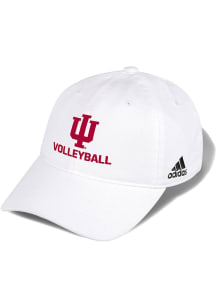 Adidas Indiana Hoosiers Volleyball Washed Slouch Adjustable Hat - White