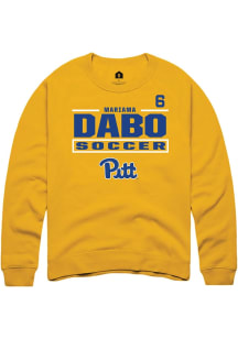 Mariama Dabo Pitt Panthers Mens Gold NIL Stacked Box Player Crew