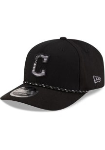 New Era Cleveland Guardians Flag Rope 9SEVENTY Adjustable Hat - Black