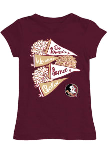 Vive La Fete Florida State Seminoles Girls Red Lexie Short Sleeve Tee