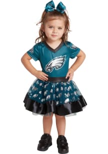 Philadelphia Eagles Toddler Girls Teal MVP Short Sleeve Dress