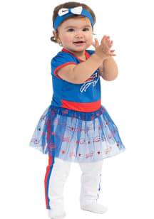 Buffalo Bills Infant Girls Blue #1 Fan Set Top and Bottom