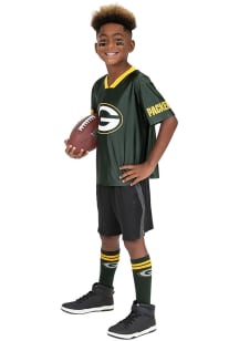 Green Bay Packers Youth Green Fan Essentials Short Sleeve Fashion T-Shirt
