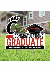 Cincinnati Bearcats Congratulations Graduate Yard Sign - White