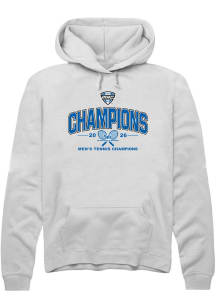 Summit Sportswear Buffalo Bulls Mens White MAC 2026 Men's Tennis Champions Long Sleeve Hoodie