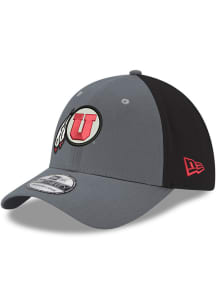 New Era Utah Utes Mens Graphite Neo 39THIRTY Flex Hat