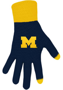 Michigan Wolverines Knit Mens Gloves