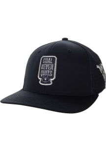 Legacy West Virginia Mountaineers Coal Never Quits Back 9 Adjustable Hat - Black
