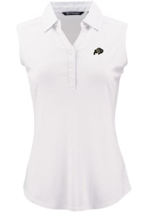Cutter and Buck Colorado Buffaloes Womens White Forge Eco Polo Shirt