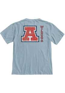 Blue 84 Arizona Wildcats Navy Blue Front Back Overdyed Short Sleeve T Shirt