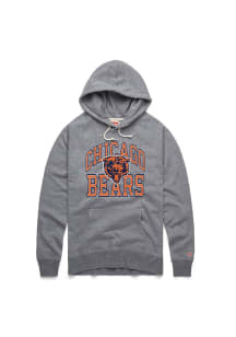Homage Chicago Bears Mens Grey Arch Name Fashion Hood