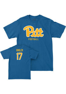 Tony Kinsler Pitt Panthers Blue NIL Script Short Sleeve Player T Shirt