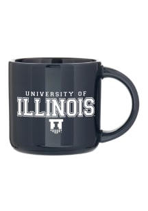 Illinois Fighting Illini 14 oz Cora Ceramic Mug - Navy Blue