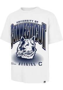 47 UConn Huskies White Team Flex Football Foundation Short Sleeve Fashion T Shirt