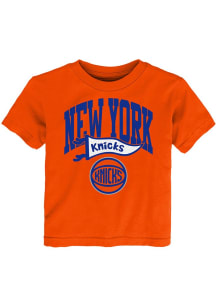 New York Knicks Toddler Orange Wavy Short Sleeve T-Shirt
