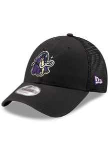 New Era Erie SeaWolves GCP 9FORTY Trucker Adjustable Hat - Black