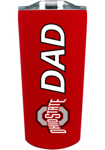 Ohio State Buckeyes 18oz Soft Touch Dad Stainless Steel Tumbler - Red