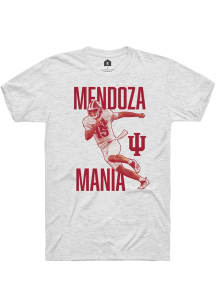 Fernando Mendoza Indiana Hoosiers Ash Mendoza Mania Short Sleeve Player T Shirt