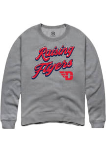 Summit Sportswear Dayton Flyers Mens Graphite RAISING MASCOTS Long Sleeve Crew Sweatshirt