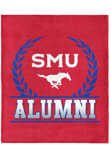 SMU Mustangs Alumni Silk Touch Fleece Blanket - Red