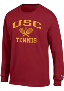 Champion USC Trojans Cardinal Tennis Icon Jersey Long Sleeve T Shirt