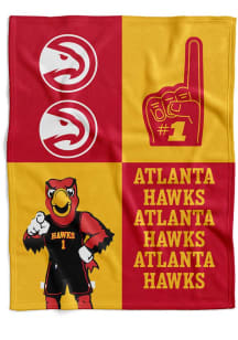 Atlanta Hawks Domino Swaddle Baby Blanket