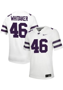 Darien Whitaker  Nike K-State Wildcats White Football NIL Game Football Jersey