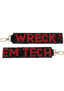 Texas Tech Red Raiders beaded Keychain - Red