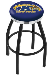 Kent State Golden Flashes Chrome Seat Pub Stool - Black