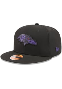 New Era Baltimore Ravens Mens Black NFL Sideline 59FIFTY Fitted Hat