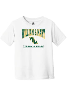 Summit Sportswear William & Mary Tribe Youth White Track and Field Short Sleeve T-Shirt