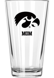 Iowa Hawkeyes Mom 16oz Pint Glass - White